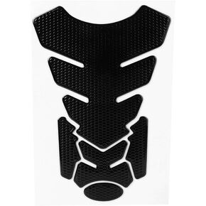 Gas Tank Protector Motorcycle Tank Pad,3D Motorcycle Gas Oil Fuel Tank Sticker Pad Protector Decoration for Yamaha for Suzuki for for (Black)