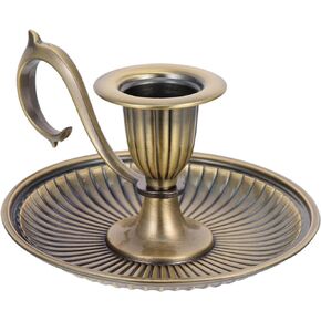 VANZACK Vintage Candlestick Holder, Metal Candlestick Holders, Decorative Candlestick Holder, Taper Candle Holders with Handle