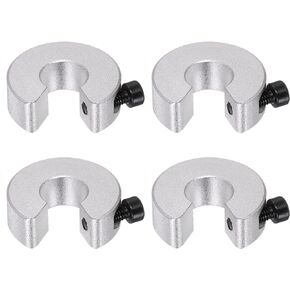 4pcs Shaft Collar Set for Linear Rail SBR20, Clamp-on Shaft Collar with Set Screw 20mm Bore, 30mm OD, 10mm Thickness, Aluminum All in One Shaft Clamping Collars, Anodization
