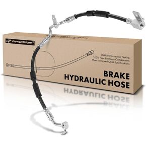 A-Premium Front Passenger Brake Hydraulic Hose Compatible with Select Ford, Lincoln, Mazda and Mercury Models - Fusion 2006-2009, MKZ 2007-2009, Zephyr 2006, 6 2003-2008, Milan 2006-2009