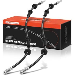A-Premium Front Driver and Passenger Side Brake Hydraulic Hose Compatible with Select Audi Models - A6 Quattro 2019, A7 Quattro 2012-2017 - Replace# 4G0611707G (Pack of 2)