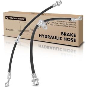 A-Premium Front Driver and Passenger Brake Hydraulic Hose Compatible with Honda and Acura Models - CR-V 2012-2016, RDX 2007-2012 - Replace# 1465STKA00(Pack of 2)