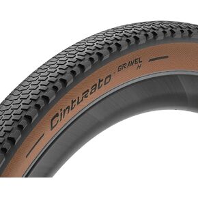 Pirelli Cinturato Gravel H Classic 45-622 (700 x 45c) Gravel Bike Tire Designed for Compact Terrain - SpeedGRIP Compound for Superior Grip in All Weather