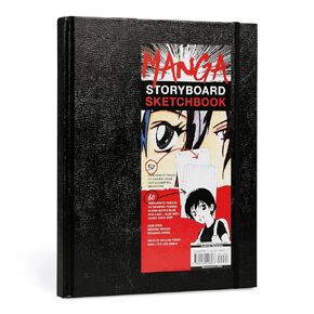 Manga Sketchbook - A Comic Book Sketchbook with Storyboard Layout Grids, Acid-Free Medium-Weight Drawing Comic Book Paper