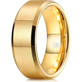 THREE KEYS JEWELRY Mens Womens Tungsten Rings Fashion Wedding Bands