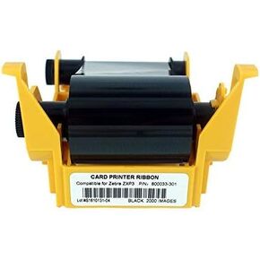 800033-301 Black Monochrome Ribbon For Zebra ZXP3 ZXP Series 3 Card Printer 2000 Prints