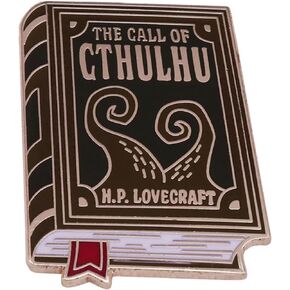 The Call of Cthulhu Book H.P. Lovecraft Necronomicon Cosmic Horror Mythos Great Old One 1.1" Enamel Pin Badge