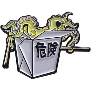 Spectre Pins Octopus Takeout Box Enamel Pin