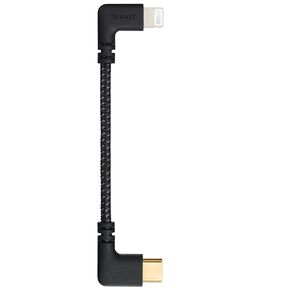 Zeskit MFi Certified Lightning to USB C Cable Right Angle 10cm Braided