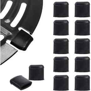 Air Fryer Replacement Rubber Bumpers 12 Pcs DGQ Air Fryer Rubber Feets Slicone Rubber Rack Rubber Tips Anti Scratch Protective Covers for Air Fryer Crisper Plate Replacement for Chefman Gowise Powerxl