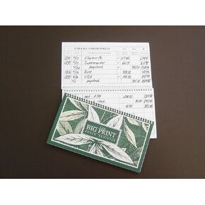 The Big Print Check Register - Spiral Bound