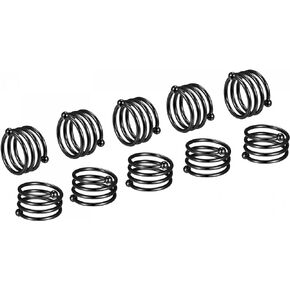 uxcell Metal Napkin Rings Set of 12, Spiral Napkin Ring Holder Buckle for Dining Table Decorations Wedding Birthday Holiday Party, Black
