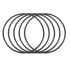 حلقات دائرية مطاطية من uxcell مقاس 64 مم OD 60 مم عرض 2 مم، حشية إغلاق مطاطية من النتريل متري، عبوة من 30 قطعة