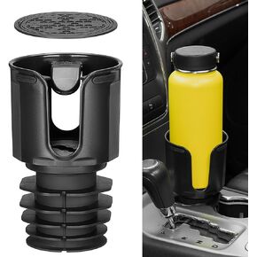 KEMIMOTO Adjustable Car Cup Holder Expander Compatible with Yeti, Stanley, Hydro Flask, Water Bottles and Mugs in 18-40oz, Large Cup Holder Adapter Fits for Cars, UTVs, Golf Carts, RVs