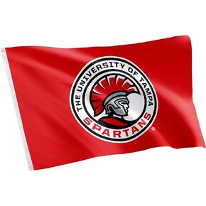Desert Cactus University of Tampa Flag Spartans Banners 100% Polyester Indoor Outdoor 3x5 (Style 3)