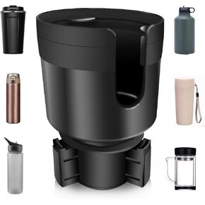 محول موسع لحامل أكواب السيارة مع قاعدة قابلة للتعديل، متوافق مع يتي 14/24/36 رامبلرز، قوارير مائية 32/40 أونصة، أكواب زجاجات كبيرة أخرى بمقاس 2.2 بوصة - 4.0 بوصة in Kuwait