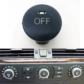 AIR Conditioner Heater Climate Control Unit Climate Off KNOB Compatible with BMW 5 Series E60 Sedan E61 Wagon