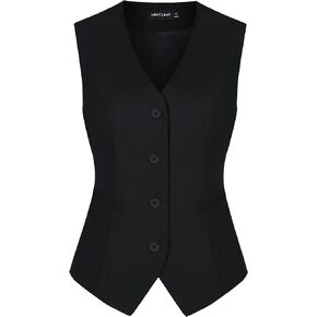MINTLIMIT Waistcoat Vest for Women Fully Lined Button Down V Neck Formal Dressy Suit Vests with Pockets