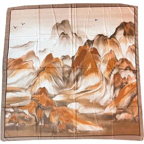 XL 43 Inch Extra Large Square Scarf Fashion Scarves Silk Feeling Hair Scarf Wrapping Scarfs Night Sleeping Headscarf