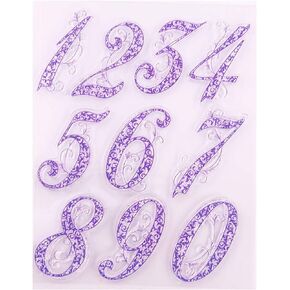 arriettycraft Numbric Numbers Clear Stamps for Card Making Decoration and DIY Scrapbooking