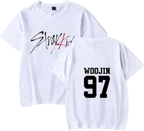 تي شيرت Kpop Jisung Felix Hyunjin Woojin Minho تي شيرت للجنسين تي شيرت in Kuwait