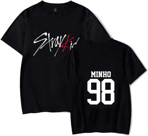 تي شيرت Kpop Jisung Felix Hyunjin Woojin Minho تي شيرت للجنسين تي شيرت in Kuwait