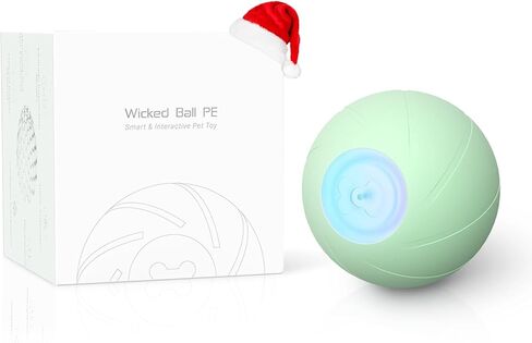 [3 Interactive Modes] Cheerble Intelligent Interactive Dog Toy Ball with LED Lights, Wicked Ball PE, Made of Natural Rubber, Jumping Activation Ball for Medium/Large Dog Birthday Gift, DC Rechargeable in Saudi Arabia