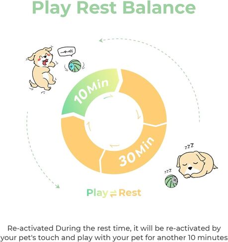 [3 Interactive Modes] Cheerble Intelligent Interactive Dog Toy Ball with LED Lights, Wicked Ball PE, Made of Natural Rubber, Jumping Activation Ball for Medium/Large Dog Birthday Gift, DC Rechargeable in Saudi Arabia