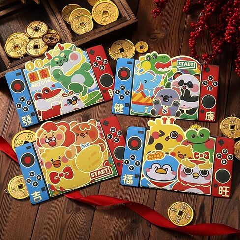 Red Envelopes,20pcs Lucky Money Envelope Dragon Money Pocket Chinese Hong Bao Gift Envelopes for New Year Spring Festival Wedding Kids Birthday Graduation Party in Kuwait