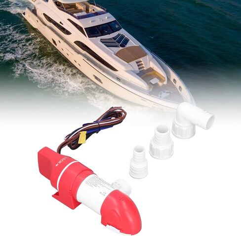 Automatic Low Profile Bilge Pump, 12V 1100 GPH Low Profile Bilge Pump 360° Rotation for Boats in Saudi Arabia