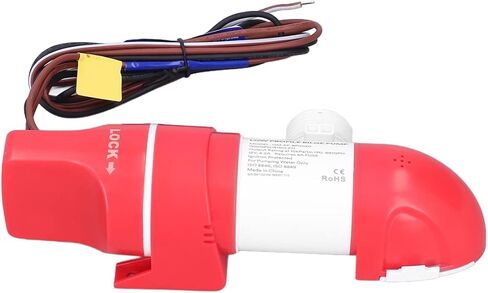 Automatic Low Profile Bilge Pump, 12V 1100 GPH Low Profile Bilge Pump 360° Rotation for Boats in Saudi Arabia
