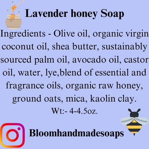 Bloom Handmade Soaps, Face and Body soaps with natural ingredients, 4 oz soap bars. (Coffee Please!) in Saudi Arabia