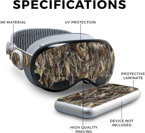 VR Skin Compatible with Apple Vision Pro - DRT - Premium 3M Vinyl Protective Wrap Decal Cover - Easy to Apply | Crafted in The USA by MightySkins in Kuwait