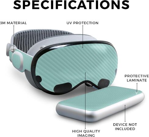 VR Skin Compatible with Apple Vision Pro - DRT - Premium 3M Vinyl Protective Wrap Decal Cover - Easy to Apply | Crafted in The USA by MightySkins in Kuwait