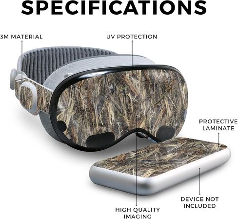 VR Skin Compatible with Apple Vision Pro - DRT - Premium 3M Vinyl Protective Wrap Decal Cover - Easy to Apply | Crafted in The USA by MightySkins in Kuwait