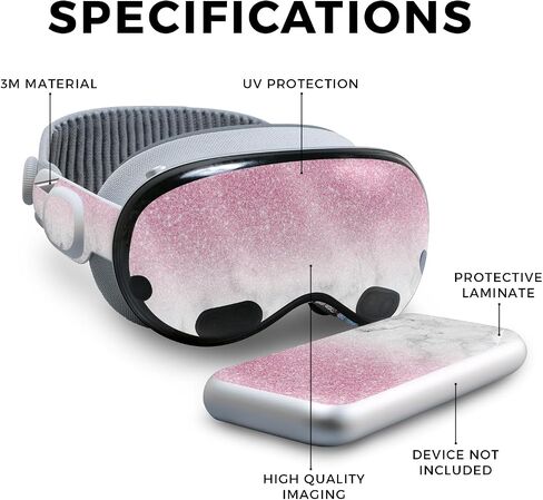 VR Skin Compatible with Apple Vision Pro - DRT - Premium 3M Vinyl Protective Wrap Decal Cover - Easy to Apply | Crafted in The USA by MightySkins in Kuwait