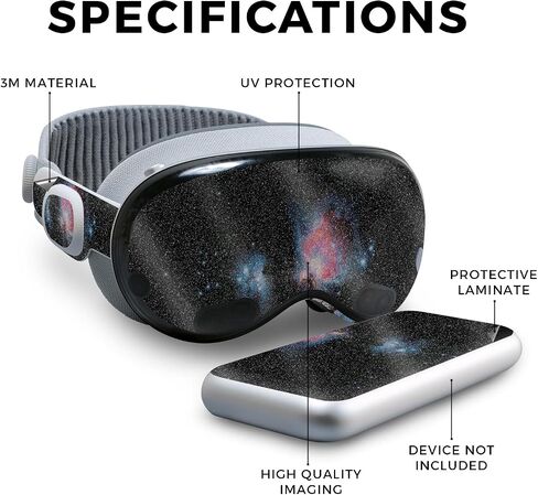 Carbon Fiber VR Skin Compatible with Apple Vision Pro - Primary Honeycomb - Premium 3M Vinyl Protective Wrap Decal Cover - Easy to Apply | Crafted in The USA by MightySkins in Saudi Arabia