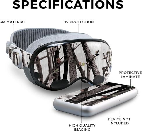 Carbon Fiber VR Skin Compatible with Apple Vision Pro - Primary Honeycomb - Premium 3M Vinyl Protective Wrap Decal Cover - Easy to Apply | Crafted in The USA by MightySkins in Saudi Arabia