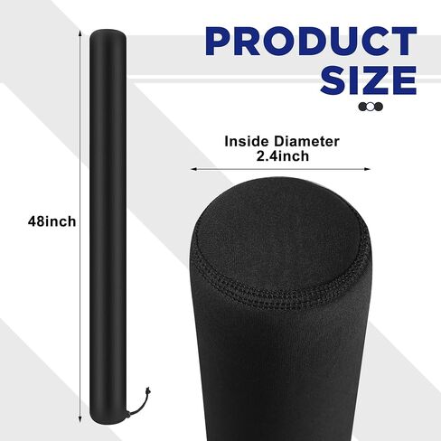 DECOHS 48 Inch Boat Trailer Guide Pole Cover- Neoprene Boat Trailer Guide Protective Cover- Heavy Duty Marine Trailer Guide Poles Cover for Jet Ski Boat Sailboat Trailer (Set of Two) in Saudi Arabia