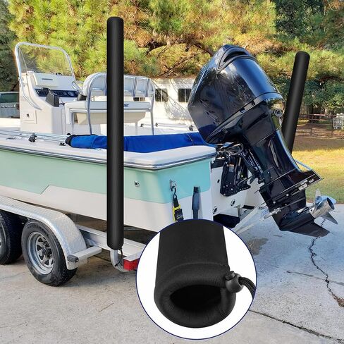 DECOHS 48 Inch Boat Trailer Guide Pole Cover- Neoprene Boat Trailer Guide Protective Cover- Heavy Duty Marine Trailer Guide Poles Cover for Jet Ski Boat Sailboat Trailer (Set of Two) in Saudi Arabia