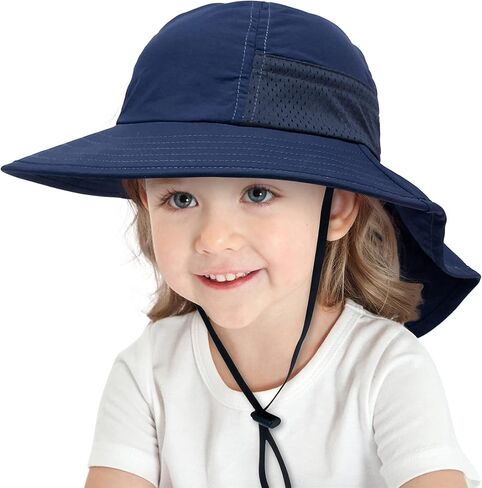 Durio Baby Sun Hat UPF 50+ Sun Protection Kids Sun Hat Baby Boy Girl Sun Hat Summer Beach Bucket Hats Toddler Sun Hat in Saudi Arabia