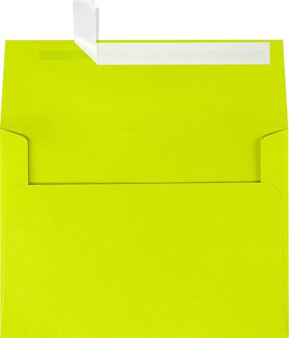 LUXPaper A7 Invitation Envelopes | Peel & Press | 5 1/4" x 7 1/4" | Wasabi Green | 80lb. Text | 50 Qty in Saudi Arabia