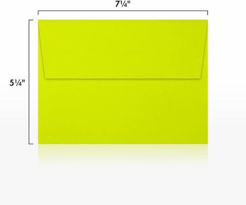 LUXPaper A7 Invitation Envelopes | Peel & Press | 5 1/4" x 7 1/4" | Wasabi Green | 80lb. Text | 50 Qty in Saudi Arabia