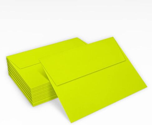 LUXPaper A7 Invitation Envelopes | Peel & Press | 5 1/4" x 7 1/4" | Wasabi Green | 80lb. Text | 50 Qty in Saudi Arabia
