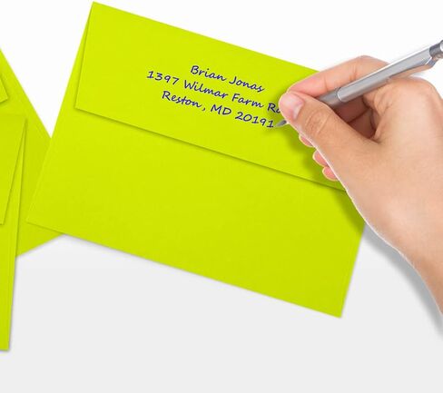 LUXPaper A7 Invitation Envelopes | Peel & Press | 5 1/4" x 7 1/4" | Wasabi Green | 80lb. Text | 50 Qty in Saudi Arabia