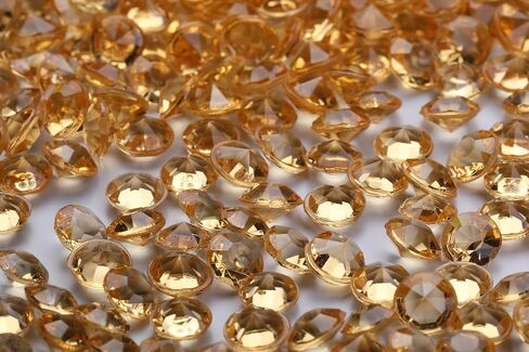 2000 pcs/Pack Wedding Table Scatter Confetti Crystals Acrylic Diamonds 8 mm Rhinestones for Wedding, Bridal Shower, Vase Beads Decorations (8mm, Champagne) in Saudi Arabia