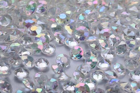 2000 pcs/Pack Wedding Table Scatter Confetti Crystals Acrylic Diamonds 8 mm Rhinestones for Wedding, Bridal Shower, Vase Beads Decorations (8mm, Champagne) in Saudi Arabia