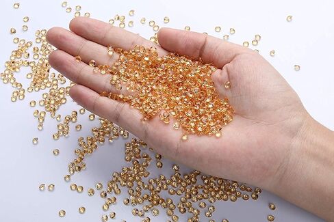 2000 pcs/Pack Wedding Table Scatter Confetti Crystals Acrylic Diamonds 8 mm Rhinestones for Wedding, Bridal Shower, Vase Beads Decorations (8mm, Champagne) in Saudi Arabia
