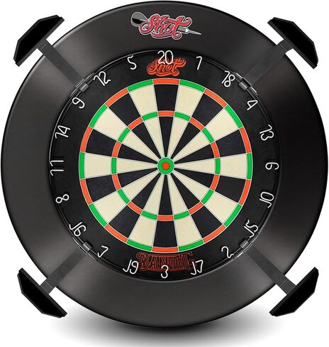 نظام إضاءة Shot Darts Stadium Dartboard - 4 أذرع فولاذية وخافتة لضبط شدة الضوء (6100K LEDs) الحد الأدنى من الظل، متعدد الاستخدامات، تصميم مدمج وخفيف الوزن، سهل التركيب in Saudi Arabia