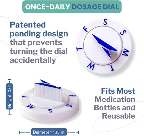 Twistwise™ Once Daily Dosage Tracking Dial - Two Pack in Saudi Arabia